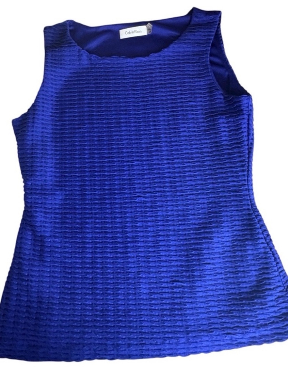 Calvin Klein Textured Sleeveless Tank Top